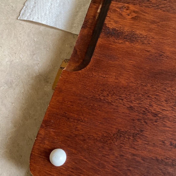 Vintage Baribocraft teak and slate cheese/charcuterie board - Picture 7 of 9